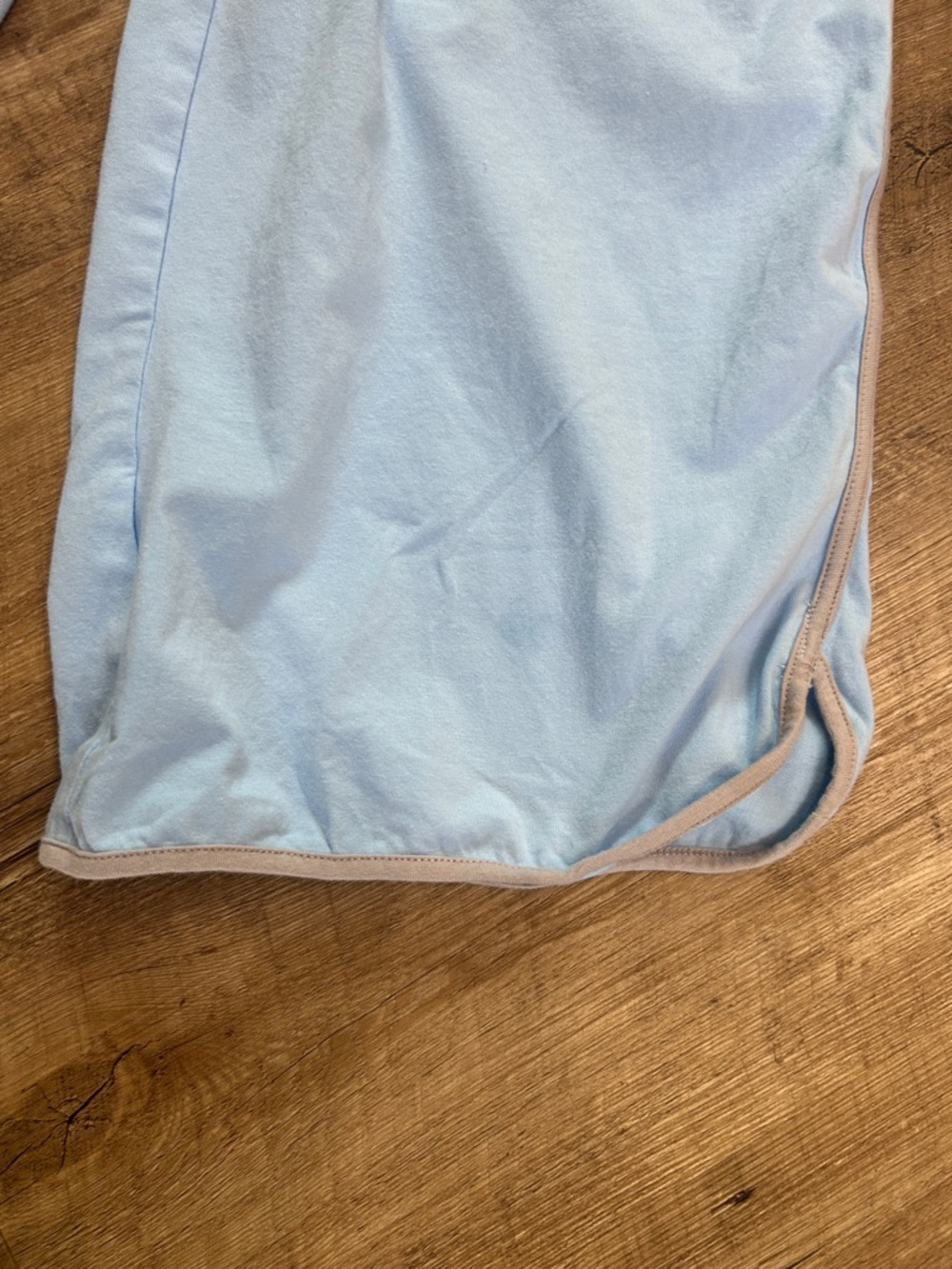 Light Blue Drawstring Wide-Leg Sweatpants - Picture 5 of 8
